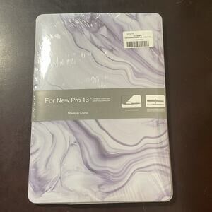 MacBook New Pro 13” purple marble design shell